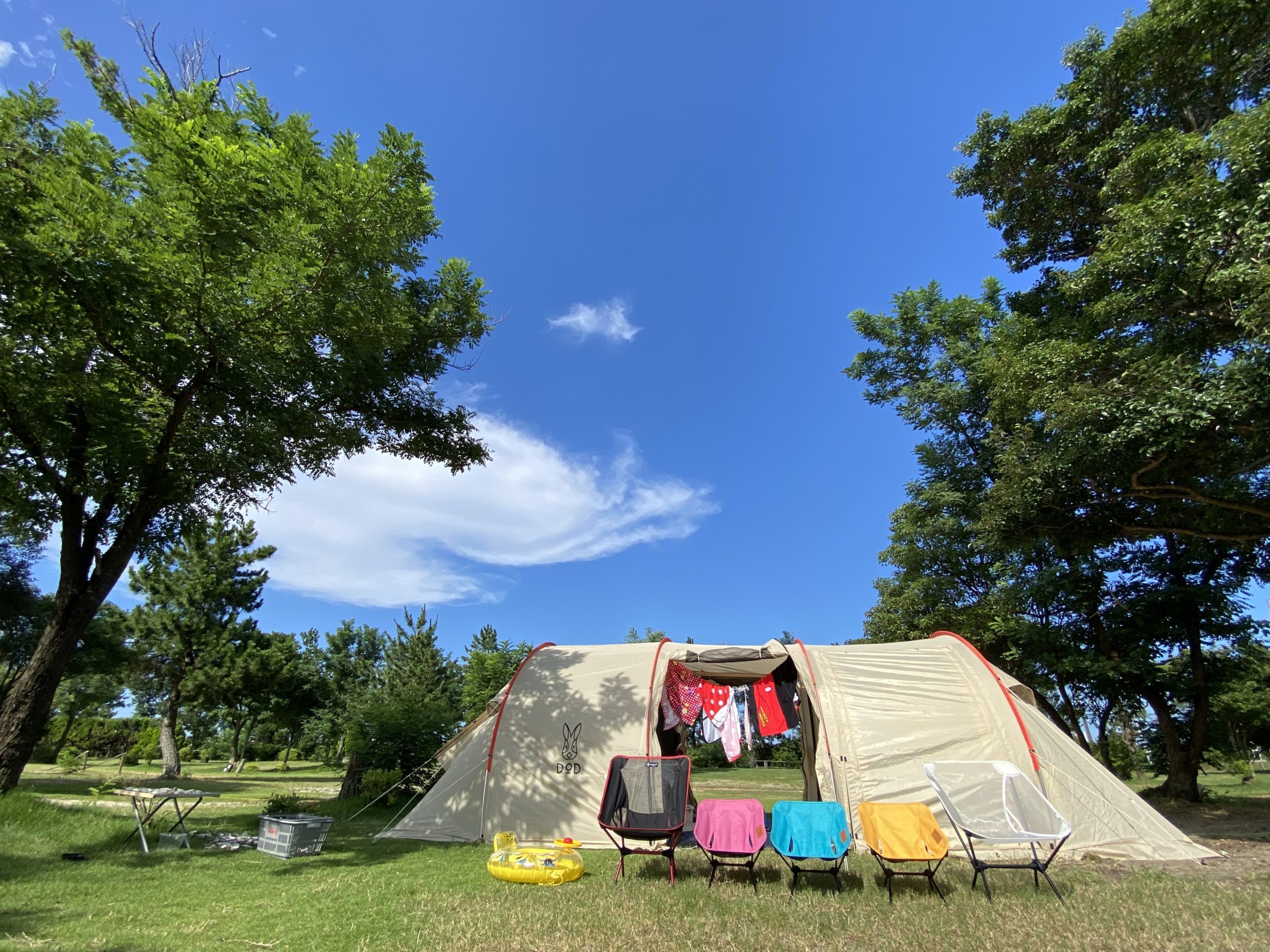 関西近郊 三重県 海のすぐそば南国キャンプ 子供も喜ぶプール付き 大淀西海岸ムーンビーチキャンプ場